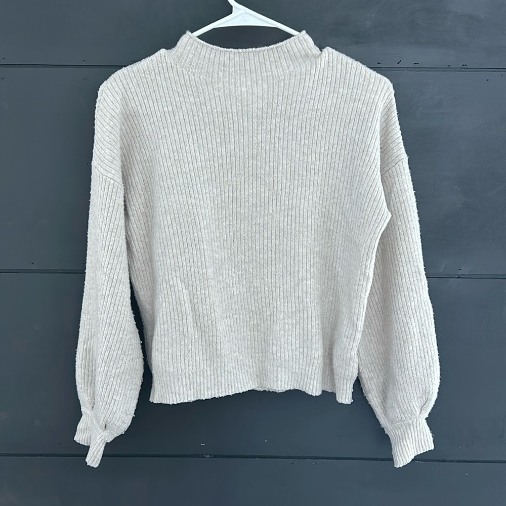 Pink Rose Turtleneck Sweater